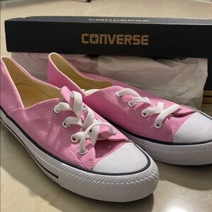 Converse Pink Canvas Sneakers